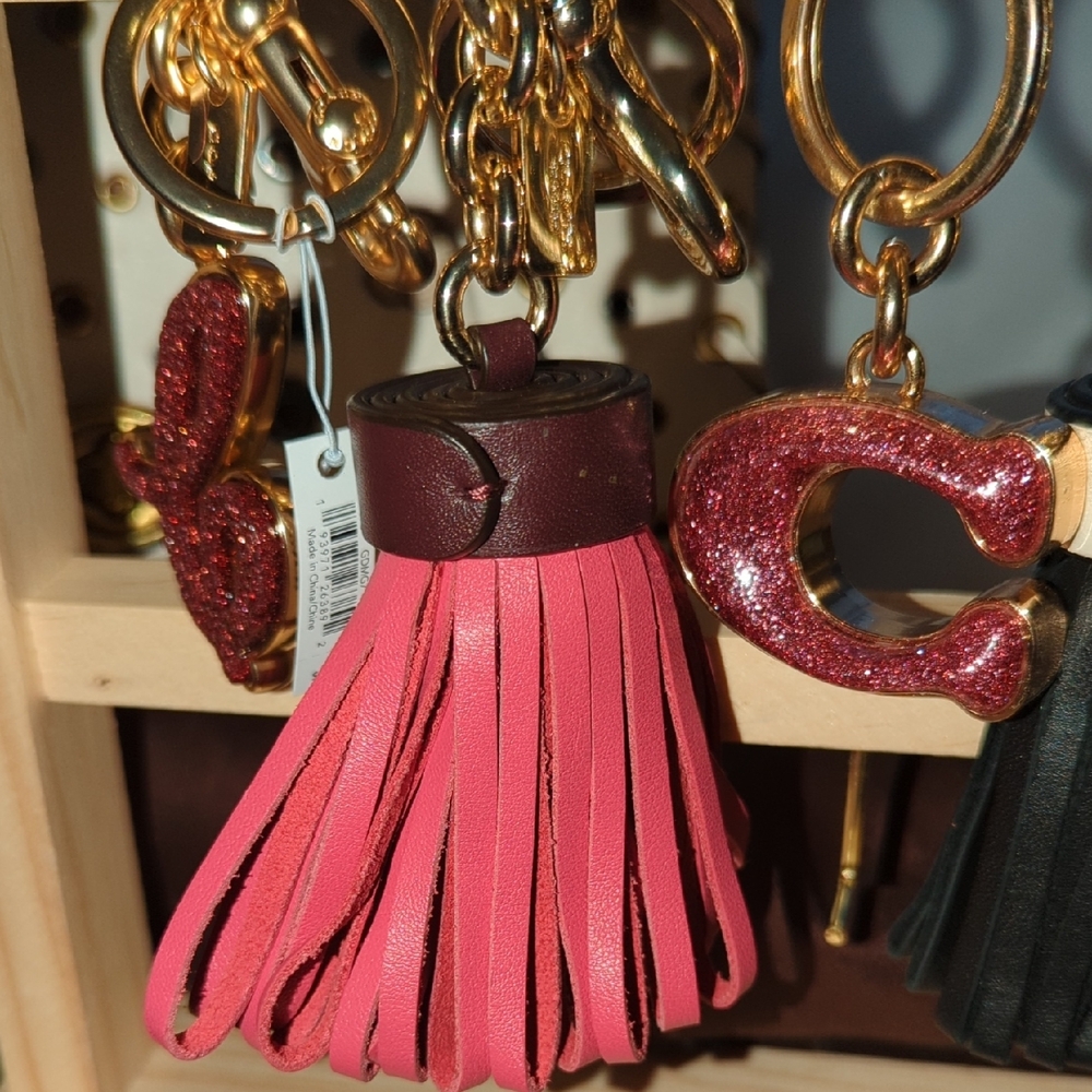 Reserved Coach Pink Tassel Bag Charm - Picture 4 of 11